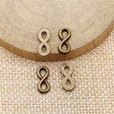 WYSIWYG 40pcs 12x5mm Small Infinity Charms Cute Small Infinity Symbol Charms For Jewelry Making Tiny Infinity Charm