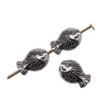 WYSIWYG 40pcs 12x7mm Fish Beads For Jewelry Making DIY Bracelet Making Antique Silver Color EF3935