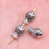 WYSIWYG 40pcs 12x7mm Fish Beads For Jewelry Making DIY Bracelet Making Antique Silver Color EF3935