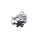 WYSIWYG 40pcs 14x13mm Antique Silver Color Piglet Charms For Jewelry Making