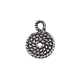 WYSIWYG 40pcs 15x11mm Antique Silver Color Rope Charms For Jewelry Making