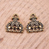 WYSIWYG 40pcs 15x13mm Porous Earring Connector Charms Antique Gold Color Jewelry Findings Jewelry Accessories