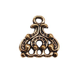 WYSIWYG 40pcs 15x13mm Porous Earring Connector Charms Antique Gold Color Jewelry Findings Jewelry Accessories