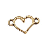 40pcs 15x9mm Antique Silver Color Hollow Heart Connector Charms For Jewelry Making DIY Jewelry Findings ef4258