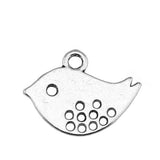40pcs 16x13mm Charms Double Sided Lovey Bird Antique Making Pendant Vintage DIY Handmade Jewelry EF3986