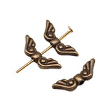 WYSIWYG 40pcs 16x5mm Angel Wing Small Hole Spacers Beads For Jewelry Making Antique Silver Color