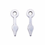 WYSIWYG 40pcs 16x5mm Pointer Pendant Charms Antique Silver Color For Jewelry Making Zinc Alloy Jewelry Findings