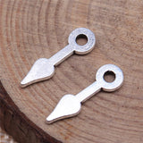WYSIWYG 40pcs 16x5mm Pointer Pendant Charms Antique Silver Color For Jewelry Making Zinc Alloy Jewelry Findings