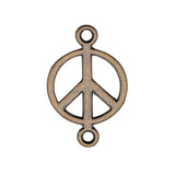 40pcs 17x11mm Charm Connector Peace Peace Connector Charms For Jewelry Making Peace Connector Charms EF3856