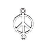 40pcs 17x11mm Charm Connector Peace Peace Connector Charms For Jewelry Making Peace Connector Charms EF3856