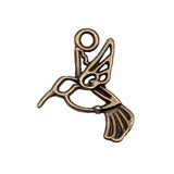 WYSIWYG 40pcs 18x18mm Hummingbird Charms For Jewelry Making Antique Silver Plated Antique Bronze Color Jewelry Findings