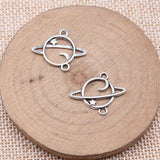 WYSIWYG 40pcs 18x22mm Antique Silver Color Celestial Charms For Jewelry Making