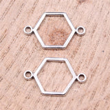 WYSIWYG 40pcs 19x13mm KC Gold Color Honeycomb Connector Charms For Jewelry Making DIY Jewelry Findings