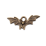 WYSIWYG 40pcs 21x9mm Antique Silver Color Antique Bronze Color Flying Bat Charms For Jewelry Making DIY Jewelry Findings