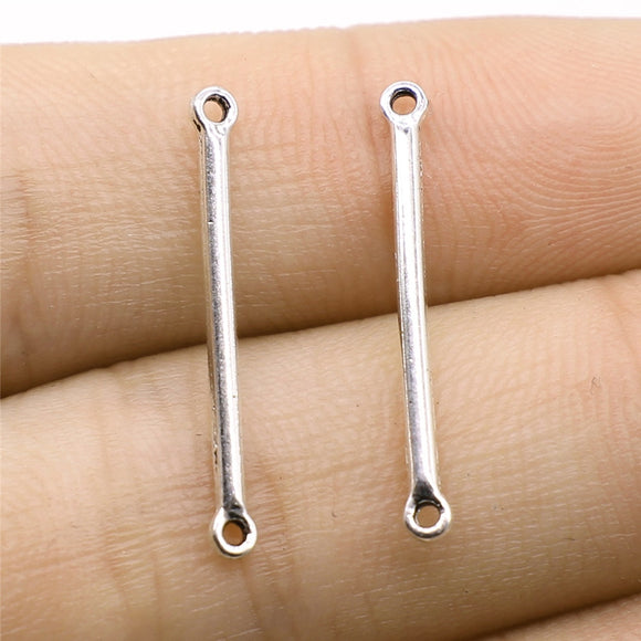 40pcs 2x24mm Connector Charms Connector Antique Silver Color For Jewelry Making DIY Jewelry Accessories ef4469