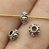 WYSIWYG 40pcs 5x5x3mm Round Metal Beads Spacer For Jewelry Making Small Hole Spacers Beads Charm Spacers Beads