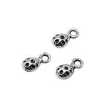 WYSIWYG 40pcs 5x9mm Twisted Small Water Drop Necklace Tail Charms For Jewelry Making Antique Silver Color Jewelry Accessories