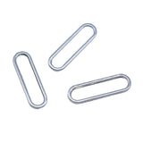 WYSIWYG 40pcs 6x20mm Antique Silver Color Oval Circle Charms Pendant For DIY Jewelry Making Handmade Jewelry Craft Findings