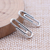 WYSIWYG 40pcs 6x20mm Antique Silver Color Pin Paperclip Charms Pendant For DIY Jewelry Making Handmade Jewelry Craft Findings