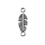 WYSIWYG 40pcs 6x22mm Feather Connector Charms Pendants For Jewelry Making DIY Jewelry Findings Jewelry Accessories