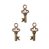 WYSIWYG 40pcs 8x16mm Key Charms Pendants For Jewelry Making DIY Jewelry Findings Jewelry Accessories
