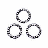 WYSIWYG 40pcs 8x8mm Antique Silver Color Antique Gold Color Circle Charms For Jewelry Making DIY Jewelry Findings EF3850