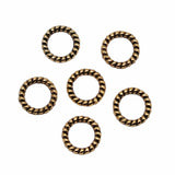 WYSIWYG 40pcs 8x8mm Antique Silver Color Antique Gold Color Circle Charms For Jewelry Making DIY Jewelry Findings EF3850