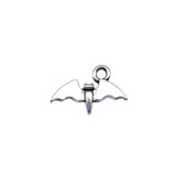 WYSIWYG 40pcs 9x14mm Antique Silver Color Cute Little Bat Charms For Jewelry Making