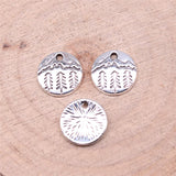 WYSIWYG 40pcs Charms 11x11mm Snow Mountain Charms For Jewelry Making DIY Jewelry Findings Antique Silver Color Alloy Charms EF3739