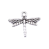 WYSIWYG 40pcs Charms 16x19mm Dragonfly Charms For Jewelry Making DIY Jewelry Findings Antique Silver Color Alloy Charms Pendant