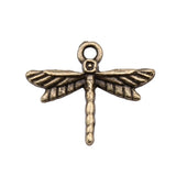 WYSIWYG 40pcs Charms 16x19mm Dragonfly Charms For Jewelry Making DIY Jewelry Findings Antique Silver Color Alloy Charms Pendant