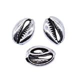 WYSIWYG 40pcs Charms Shell Diy Jewelry Findings Antique Silver Color 7x10mm Shell Charms