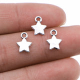 40pcs Star Charms Handmade Accessories 3 Colors Kc Gold Color Antique Copper Antique Silver Color 10x7mm EF3966