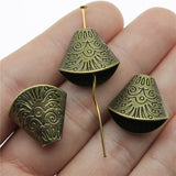 WYSIWYG 4pcs 18x19x10mm Charm Tassel End Caps Bead Jewelry Findings Wholesale Tassel End Caps For Jewelry