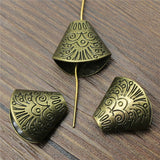 WYSIWYG 4pcs 18x19x10mm Charm Tassel End Caps Bead Jewelry Findings Wholesale Tassel End Caps For Jewelry