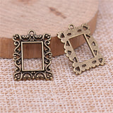 4pcs 20x15mm Photo Frame Charms For Jewelry Making Retro Rectangle Photo Frame Charms Charm Photo Frame ef4709
