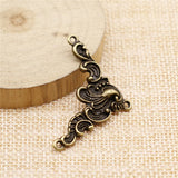 WYSIWYG 4pcs 20x42mm Pendant Lucky Connector Lucky Connector Charm Pendants For Jewelry Making Lucky Connector Pendants
