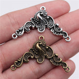 WYSIWYG 4pcs 20x42mm Pendant Lucky Connector Lucky Connector Charm Pendants For Jewelry Making Lucky Connector Pendants