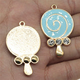 WYSIWYG 4pcs 25x41mm Lollipop Charms KC Gold Color Plated For DIY Jewelry Making Zinc Alloy Charms Pendant Jewelry Findings