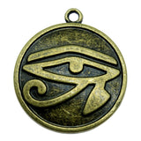 WYSIWYG 4pcs 27mm Eye Of Horus Charms Pendants For Jewelry Making Antique Silver Plated Antique Bronze Color Jewelry Findings