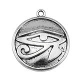 WYSIWYG 4pcs 27mm Eye Of Horus Charms Pendants For Jewelry Making Antique Silver Plated Antique Bronze Color Jewelry Findings