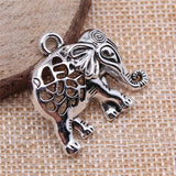 4pcs 27x29mm Hollow Elephant Charms Pendants For Jewelry Making DIY Jewelry Findings Jewelry Accessories ef4431