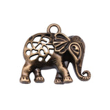4pcs 27x29mm Hollow Elephant Charms Pendants For Jewelry Making DIY Jewelry Findings Jewelry Accessories ef4431