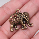 4pcs 27x29mm Hollow Elephant Charms Pendants For Jewelry Making DIY Jewelry Findings Jewelry Accessories ef4431