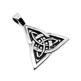 WYSIWYG 4pcs 28x24mm Double Sided Triquetra Symbol Charms For Jewelry Making Antique Silver Plated Antique Bronze Color