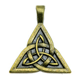 WYSIWYG 4pcs 28x24mm Double Sided Triquetra Symbol Charms For Jewelry Making Antique Silver Plated Antique Bronze Color