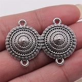 WYSIWYG 4pcs 28x41mm Body Chain Flower Porous Connector Antique Silver Color Jewelry Findings Jewelry Accessories