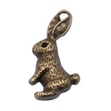 WYSIWYG 4pcs 29x19mm Pendant Rabbit Rabbit Charm Pendants For Jewelry Making Antique Silver Color Rabbit Pendants