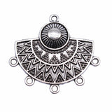 WYSIWYG 4pcs 30x35mm Antique Silver Color Earring Connector For Jewelry Making DIY Jewelry Findings