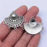 WYSIWYG 4pcs 30x35mm Antique Silver Color Earring Connector For Jewelry Making DIY Jewelry Findings